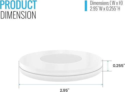 Miniatura 4 de LEDMyplace - Luces LED magnéticas de 3 W x 3 con adaptador de CC de 12 V y atenuador táctil, blanco cálido de 3000 K, 450 lúmenes, certificación