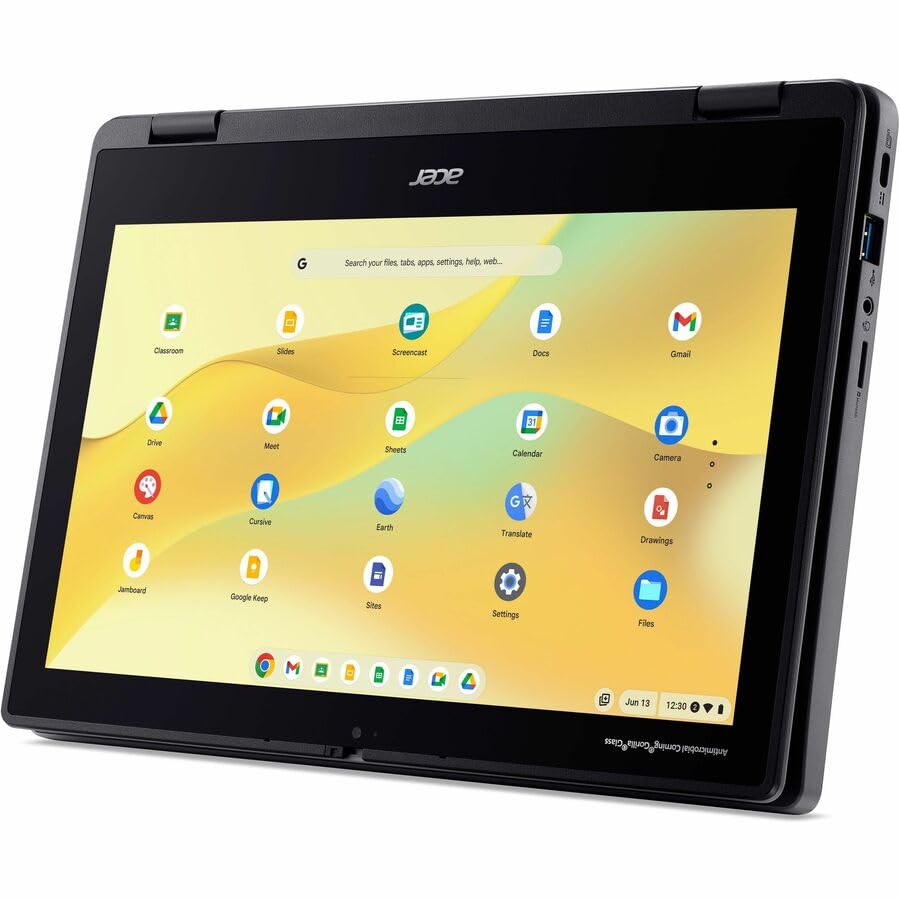 Image of Acer Chromebook Spin 311 R724T R724T-K116 11.6 inch Touchscreen Convertible 2 in 1 Chromebook - HD - 60 Hz - MediaTek MT8 MT8186TV /AZA - 4 GB - 32 GB Flash Memory - English (US) Keyboard - Black