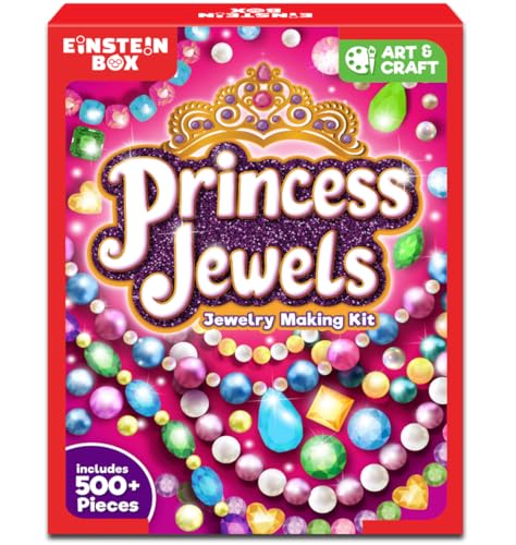 Image of EINSTEIN BOX Jewellery Making Kit | Toys & Games for Girls 7-14 Years with Beads & Charms | DIY Art & Craft & Bracelet Kit | Gift for Girls Age 8-12 |