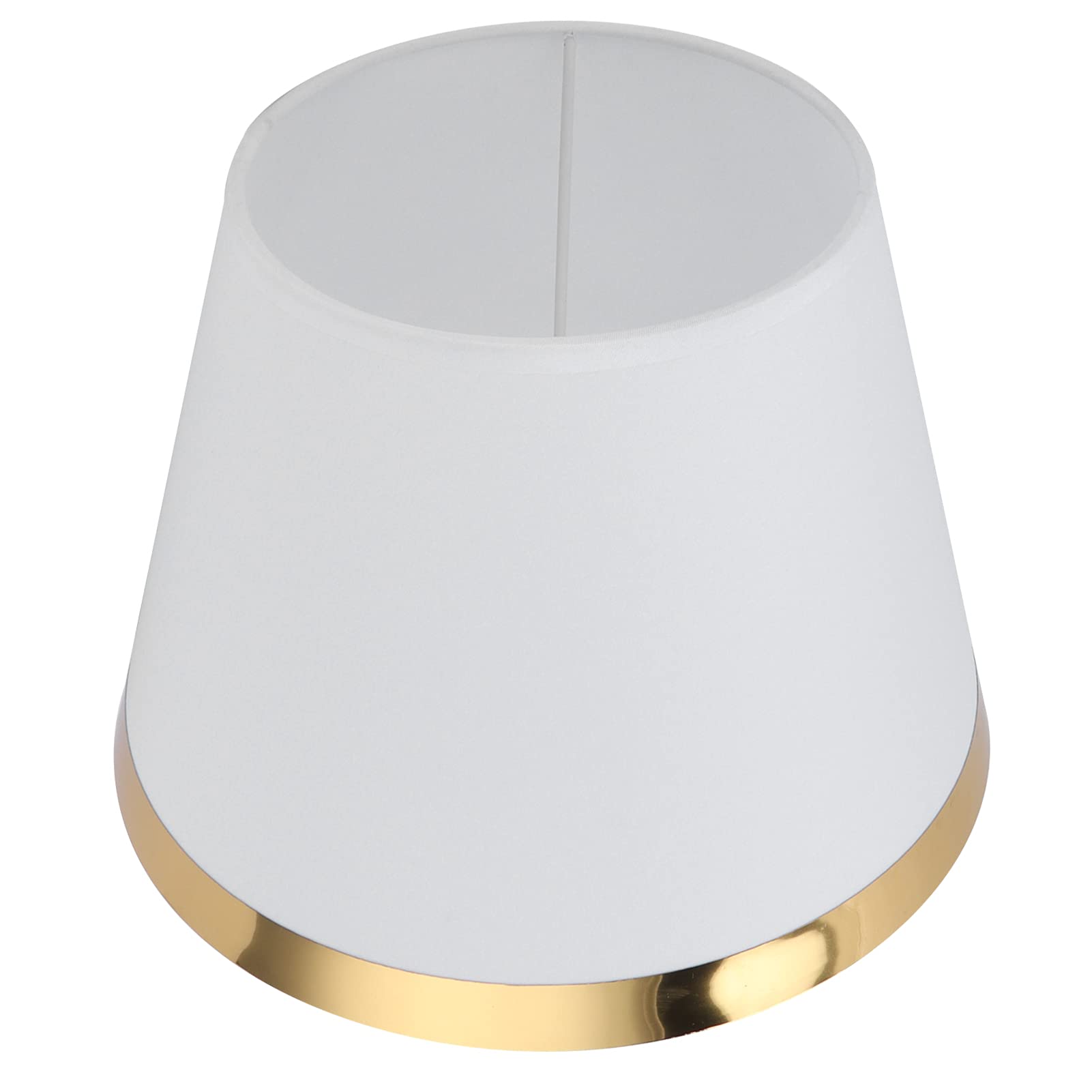 Paralume in Tessuto Moderno Stile Europeo per Lampada da Tavolo E27 - Luci Morbide Camera da Letto Soggiorno Ufficio Dormitorio Facile Installazione (Bianco)