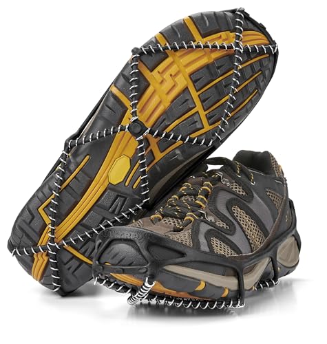 Yaktrax Walker - Sistema de tracción para nieve y hielo, color negro, talla M