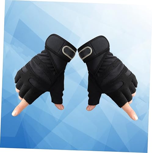 Miniatura 9 de BESPORTBLE 2 Pairs Mens Glove Half-Finger Gloves Training Gloves Weight Lifting Gloves Mens glives Gym Lifting