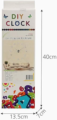 Miniatura 3 de Muellery Reloj de pared 3D grande moderno DIY mariposa decoración del hogar etiqueta sin marco silencioso sin tictac fácil de leer relojes con pilas