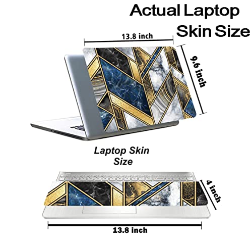 Image of Marbel D7 Top+Wrist Pad Vinyl Laptop Skin /Sticker /Cover for 14 Inches Laptops Laminated-Removable-HD Quality Compatible for Hp-Dell-Sony-Lenovo-Asus etc.(13.8x9.6 Inches)