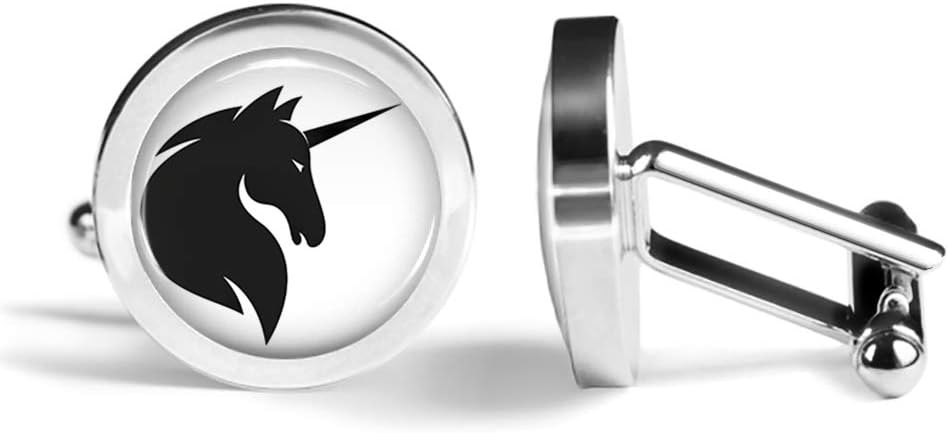 Unicorn Cufflinks Unicorns Cuff Links (Angled Edition)