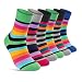 Produktbild Damen Socken Ringel Bunt Geringelt Baumwolle Komfortbund ohne Naht 11979 WP (6 Paar 39-42)
