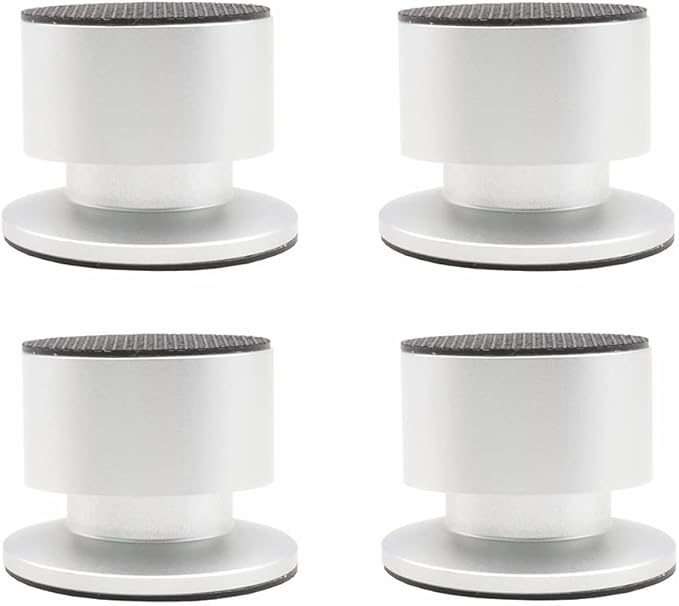 Flushbay 4 Pack Brass Speaker Spikes Floor Protectors Speaker Isolation