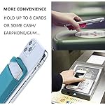3-Pack-Phone-Card-Holder-Stretchy-Lycra-Stick-on-Wallet-Pocket-Credit-Card-ID-Case-Pouch-Sleeve-3M-Adhesive-Sticker-for-Back-of-iPhone-Samsung-Galaxy-Android-Smartphones-Dark-GreenBlue-GrayBlack