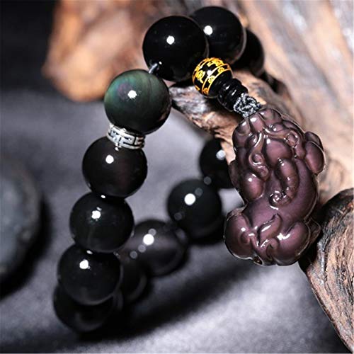 DFGHJH Ossidiana Feng Shui Braccialetto Arcobaleno...