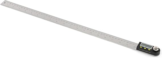 Digital Angle Finder Ruler, 500mm LCD Display Wear Resistance Durable Stable Display Angle Ruler Stainless Steel for Woodworking