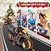 iappadore Remote Control Motorcycle with RGB Lights & Exclusive Side Glide | Ready-to-Play with 2 Batteries | 2.4GHz RC Stunt Bike Gift for Kids 5-12