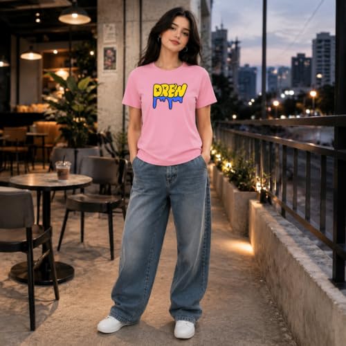 Image of Amazon Brand - INKAST Women Graphic Printed T-Shirt | Round Neck | Regular Fit | (Cotton Blend)