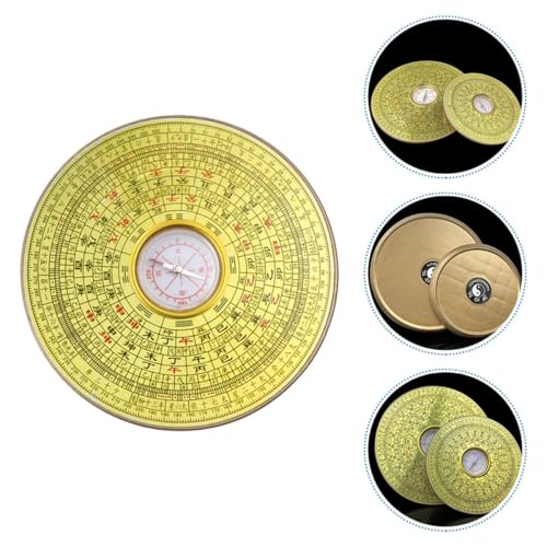 Brújula feng shui de aleación decorativa 14 cm diámetro miniatura 7