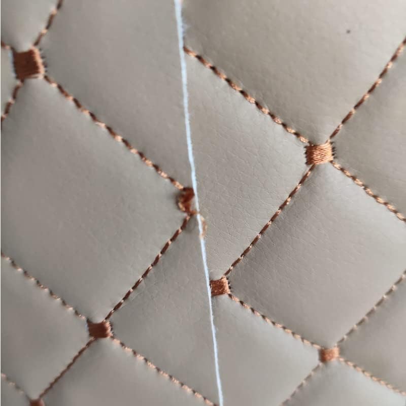 Miniatura 7 de Tela de vinilo de piel sintética con respaldo de espuma acolchada de 2 x 3 hilos de diamante para tapicería automotriz, muebles, proyectos de
