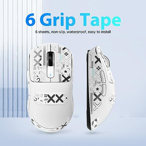 ATTACK SHARK X3 Mouse Anti-Slip Grip Tape, Professional Mice Upgrade Kit, Sweat Resistant, Cut to Fit, Easy to Use, Only Mouse Grip Tape, Mouse NOT Included - Image 2
