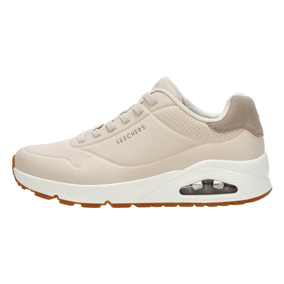 Skechers Men's Uno Harry Kane Air Sneaker, Taupe Duraleather/Taupe Suede, 10.5 UK