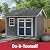 Handy Home Products Beachwood 10x12 Do-it-Yourself Wooden Storage Shed with Floor Tan