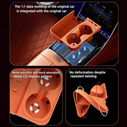 Portavasos de silicona para Mercedes Benz S-Class 2021-2025 miniatura 4