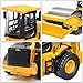 QuirkyGlee Remote Control Road Roller Toy, RC Road Roller Truck Construction Toys Vehicle 7 Channel with Sound and Lights, Garbage Truck Toys Birthday Gifts for Boys Adults & Kids