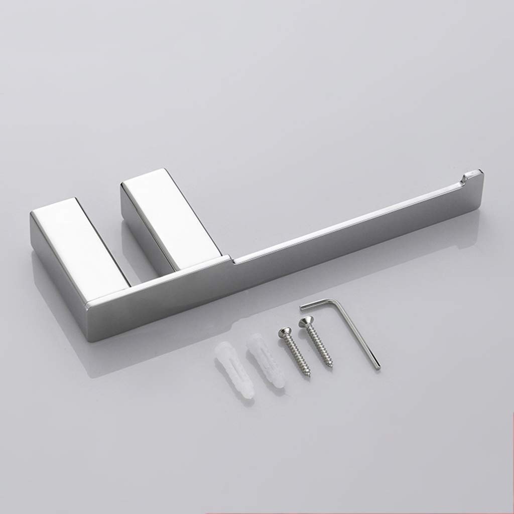 Supporto di carta igienica, barra di tovagliolo della carta igienica Holder anello di tovagliolo e tovagliolo gancio in acciaio inox a parete singola rotolo supporto di carta igienica for monta