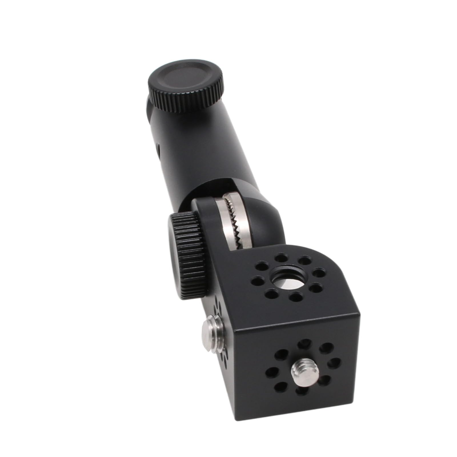 HangTon Adattatore per treppiede e staffa da 3/8" 1/4", rotazione di 180 gradi, per monitor video, obiettivo motore, microfono, sistema wireless Teradek, nero