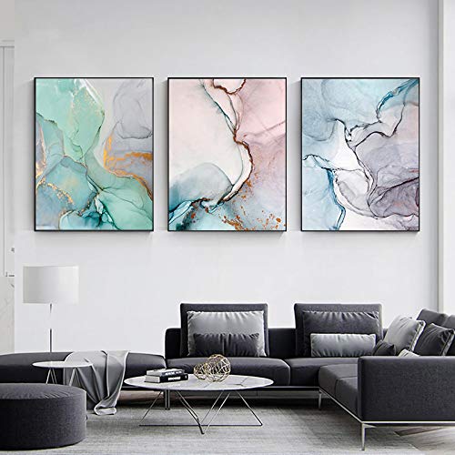 Affiches et impressions nordiques marbre géométrique pour une décoration de salon zen