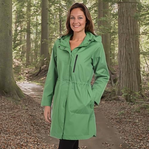 Fleet Street Ltd. Women's 36" Anorak Hooded Raincoat4