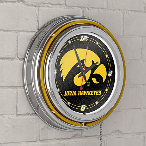 University Of Iowa Neon Clock - 14 Inch Diameter #TOP4