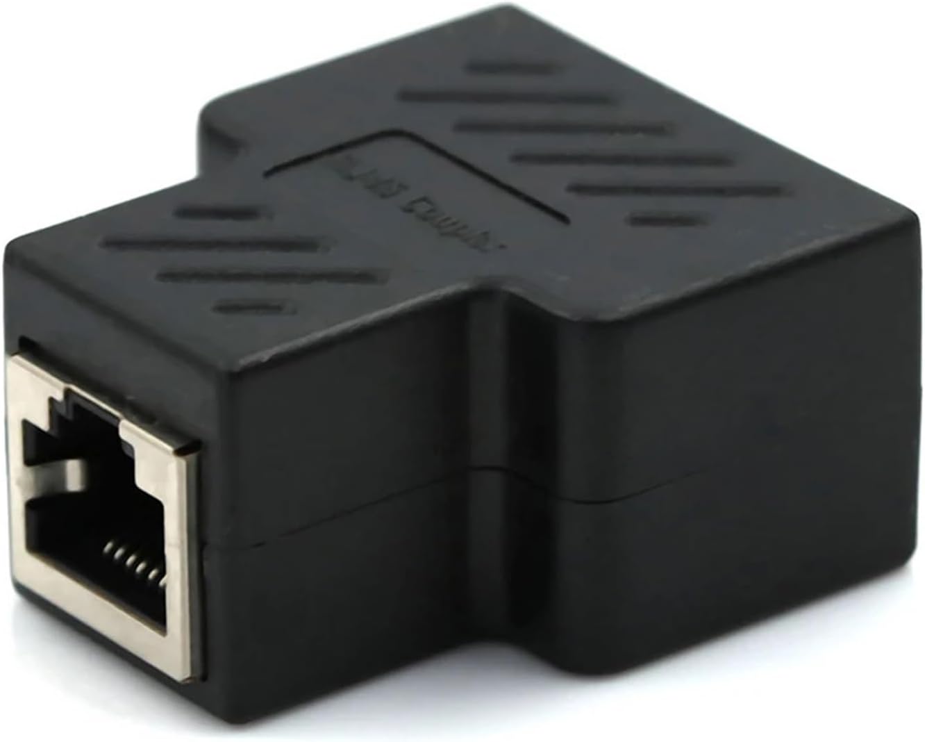 Splitter Adapter 1 to 2 Dual LAN Ethernet Socket Network Connections Splitter Adapter for PCB Board Welding Blue Black Red(Black)