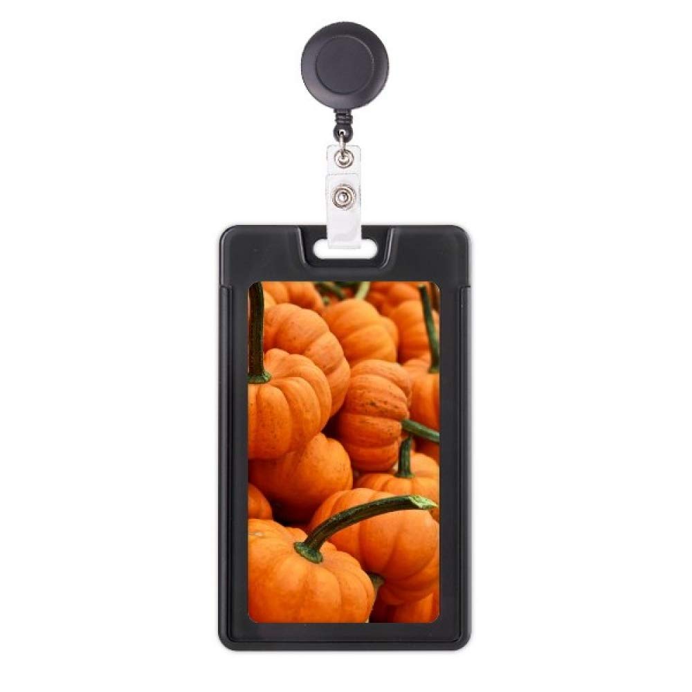 Porte-badge rétractable citrouille pour éviter la perte de pass