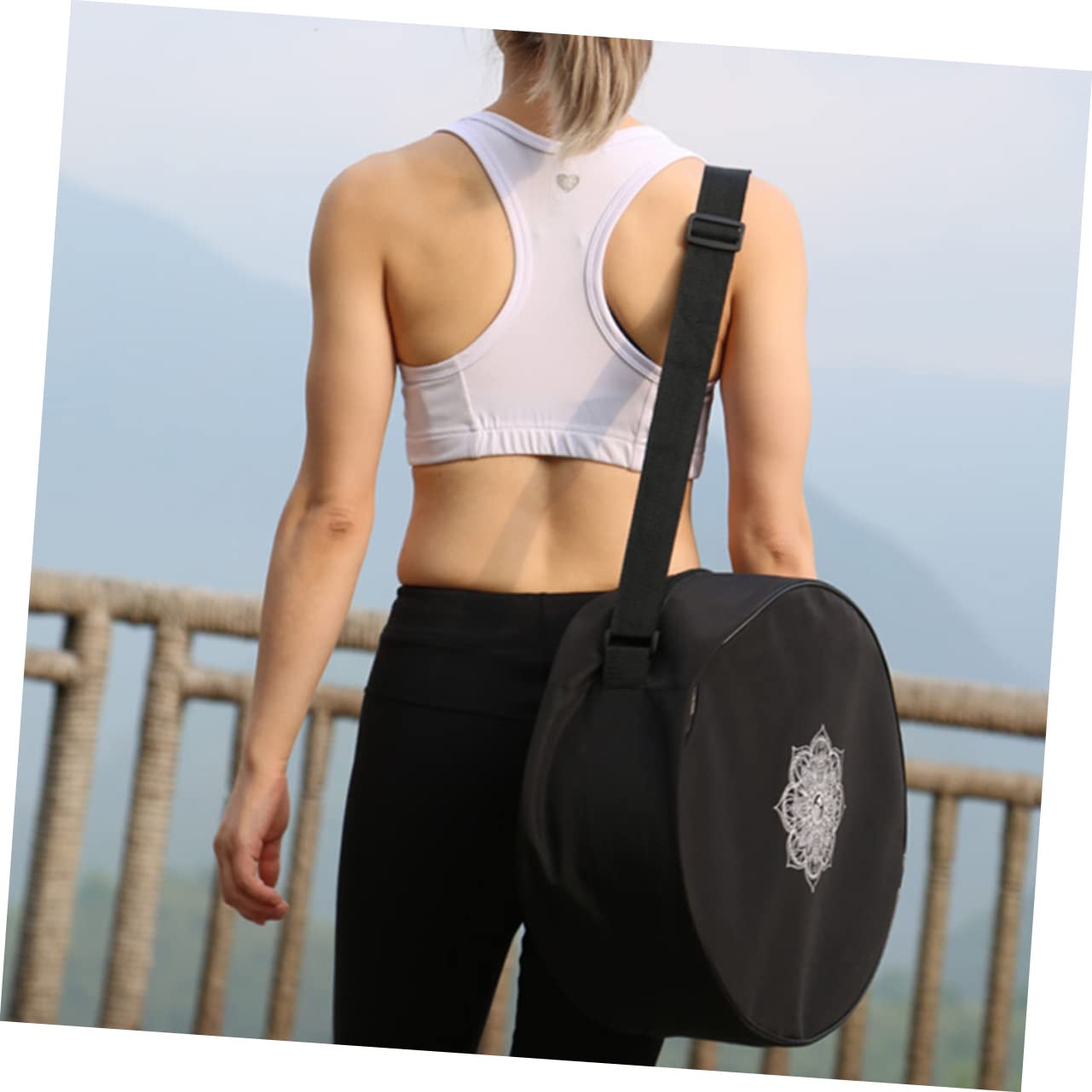 TOYANDONA 2 Stück Yoga Aufbewahrungstasche Multifunktionale Yogatasche mit Doppelreißverschluss für Yoga Accessoires Große Kapazität Verstellbarer Schultergurt für Yogablöcke