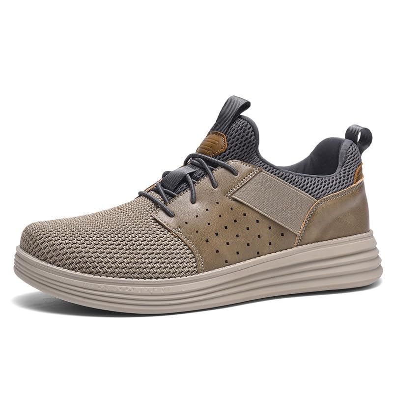 Image of Wearbreeze Men's Business Casual Oxford Sneakers - Lightweight Lace-Up Dress Shoes for Work, Travel & Daily Commute