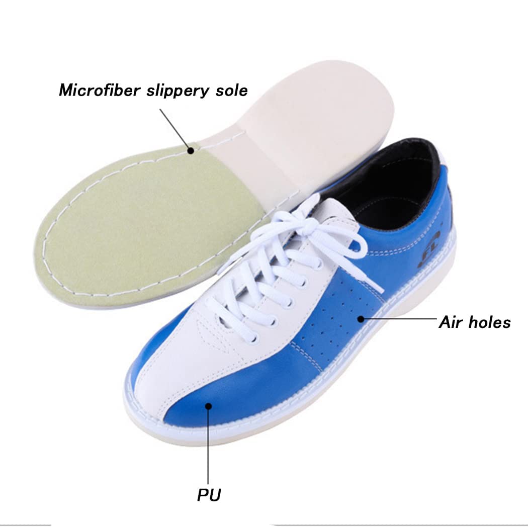 VEACAM Ladies Bowls Shoes Casual Walking Trainers for Women Lightweight Comfortable Bowling Fitness Sneakers,White,10