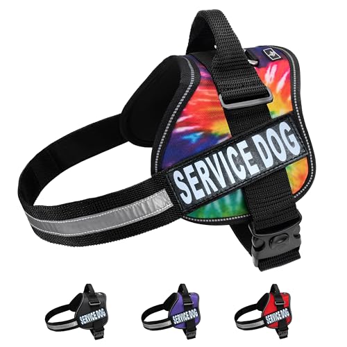 Doggie Stylz Service Dog Vest - Durable and Reflective Service Dog Harness, Adjustable Service Animal Vest for Dogs, XXS, XS, Medium, and Large Sizes - Comfortable Dog Service Vest for Working Dogs