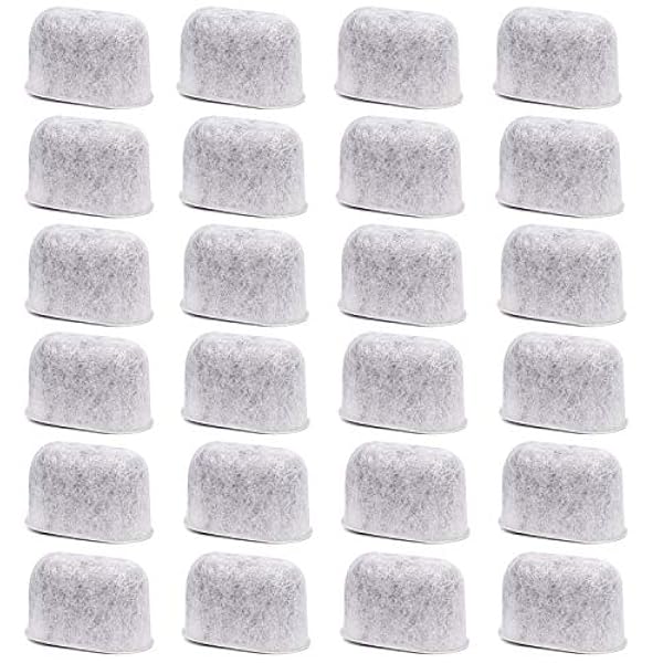 24-pack houtskoolfilters compatibel met Cuisinart koffiezetapparaat filtervervanging voor alle Cuisinart koffiewaterfilter - Hiwater