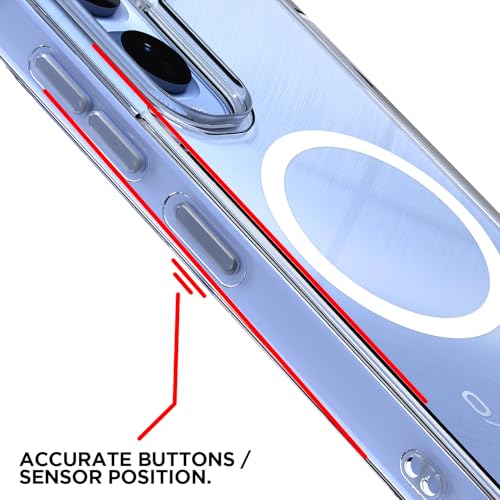 Image of Pikkme Back Cover for Vivo T5 Pro 5G Mag-Safe Shockproof PC + TPU | Protective Case Magnetic Support | Bumper Case (Transparent Mag-Safe)