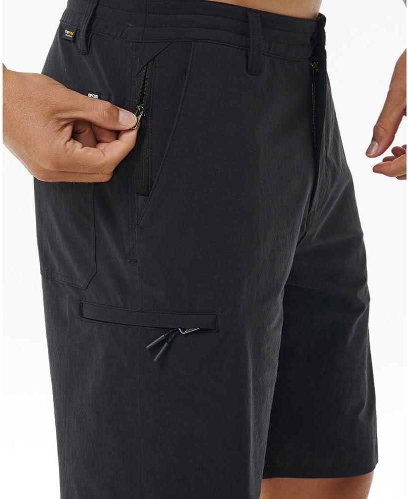 Rip Curl Boardwalk Global Entry 19" Walk Shorts - Original Black