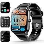 Smart Watch, 1.85" Smartwatch for Men Women (Answer/Make Call), Heart Rate, Sleep Monitor, Pedometer, Activity Tracker, IP68 Waterproof Fitness Watch for Android iOS (Inches, 1.85)