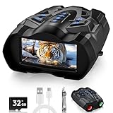 BUSHBINOC Gafas de visión nocturna, prismáticos