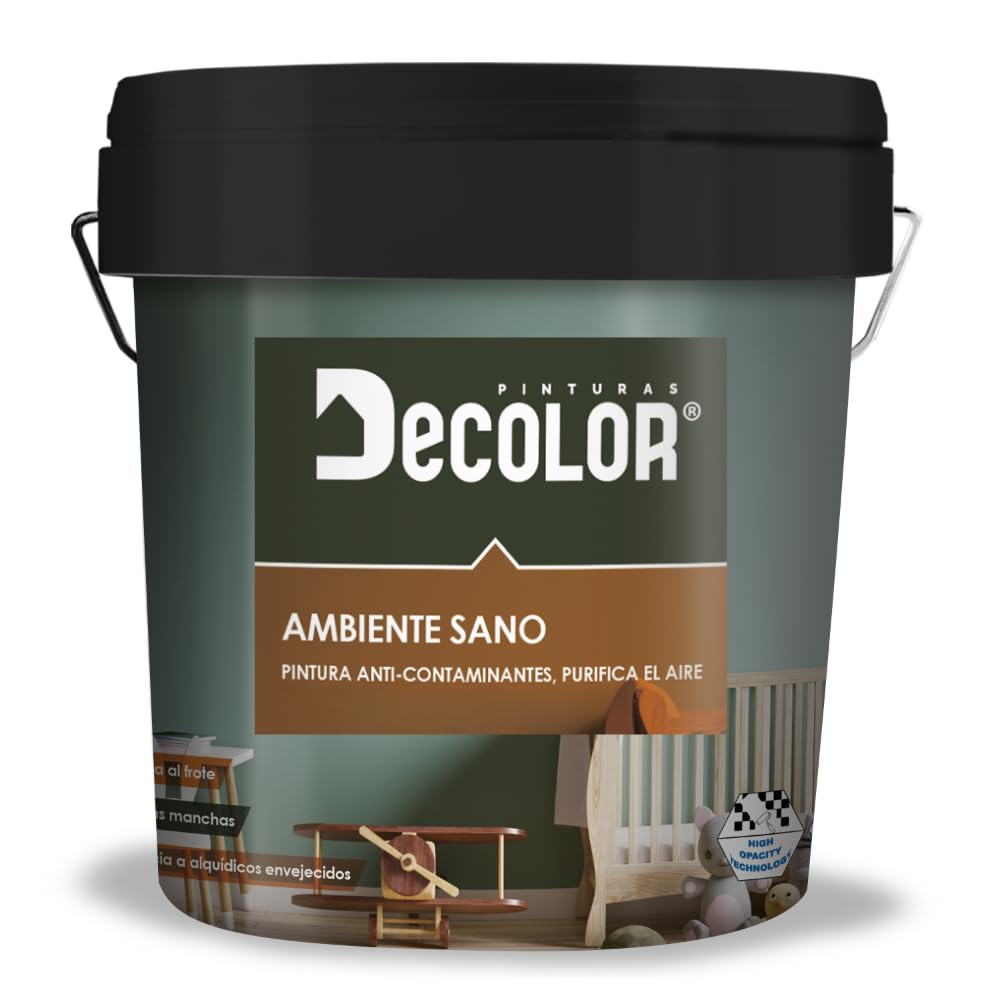 Ambiente Sano. Pintura interior blanca que purifica el aire que respiramos reduciendo la presencia de formaldehído. 14 Lt.
