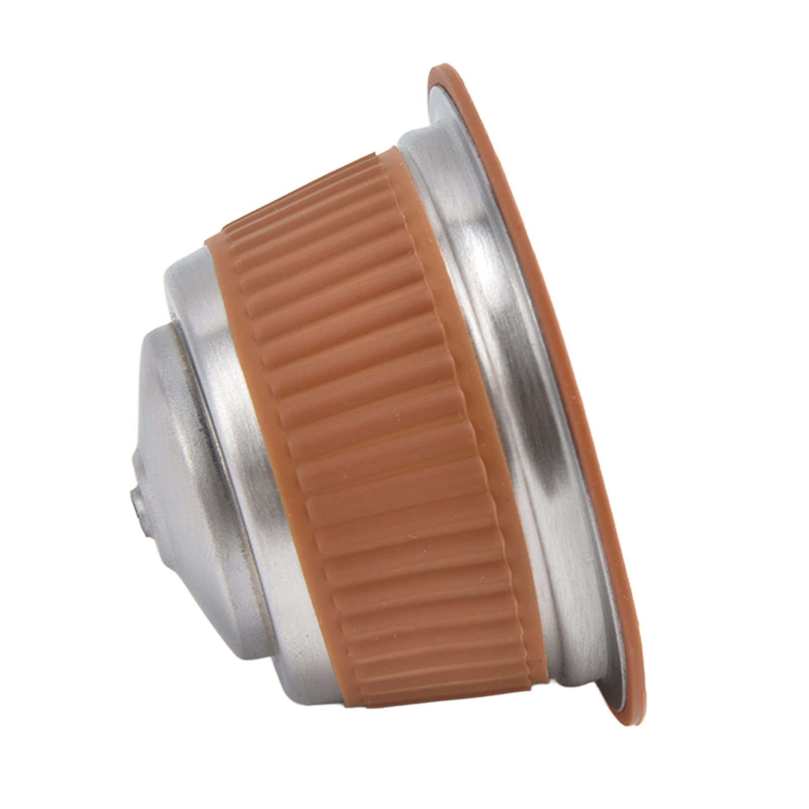 Juego De Taza De Filtro De Cápsula De Café Reutilizable, Cápsulas De Café Reutilizables, Taza De Filtro De Cápsula De Café Reutilizable, Juego De Tamper De Goteo De Filtro Recargable(Coffee color)