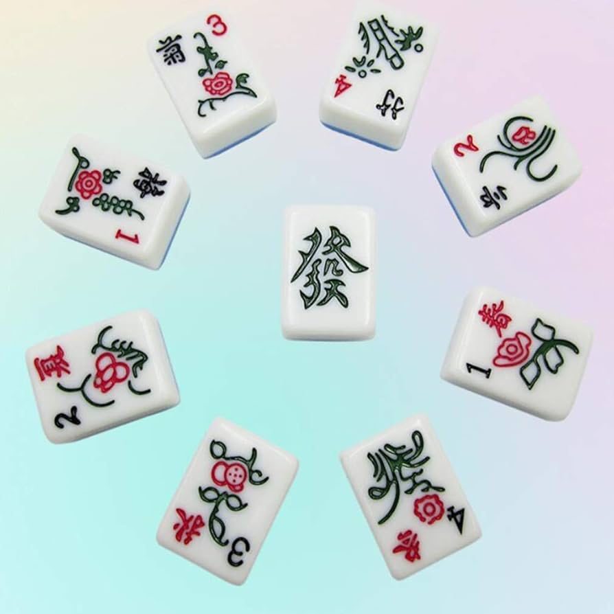 38mm) おもちゃ MDWZH 麻雀セット 麻雀 中国麻雀 144 ナンバー 中国