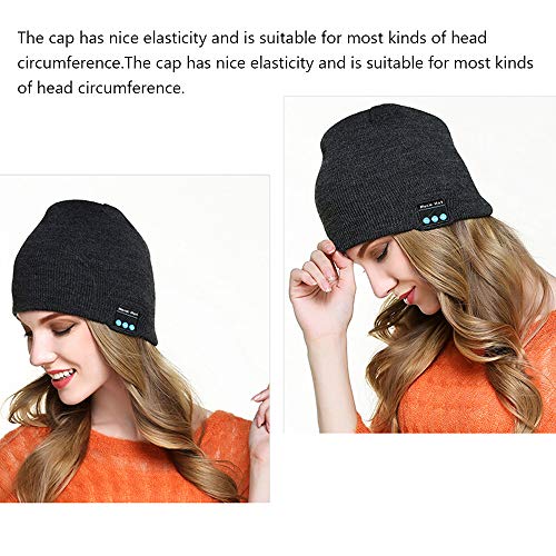 pedkit BT Music Cap Fone de Ouvido Sem Fio Chapéu Falando e Ouvindo Músicas Chapéu de Tricô Chapéu Q