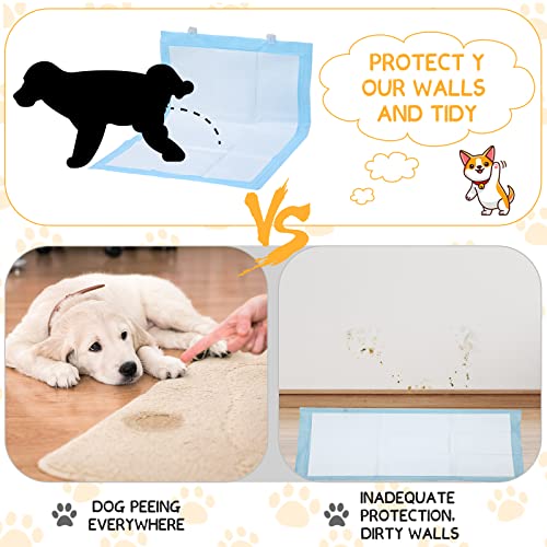 image for Yalikop 12 Pcs Wall Pee Pad Holder Dog Potty Training Pad Holder Stick