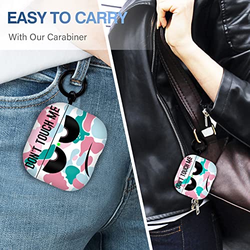 Image of for Airpods 3 Case 2021, Don't Touch Me for Airpods Cover with Keychain Soft Cute Shockproof Cover for Women Men Compatible with for Airpods 3 Charging Case,Pink