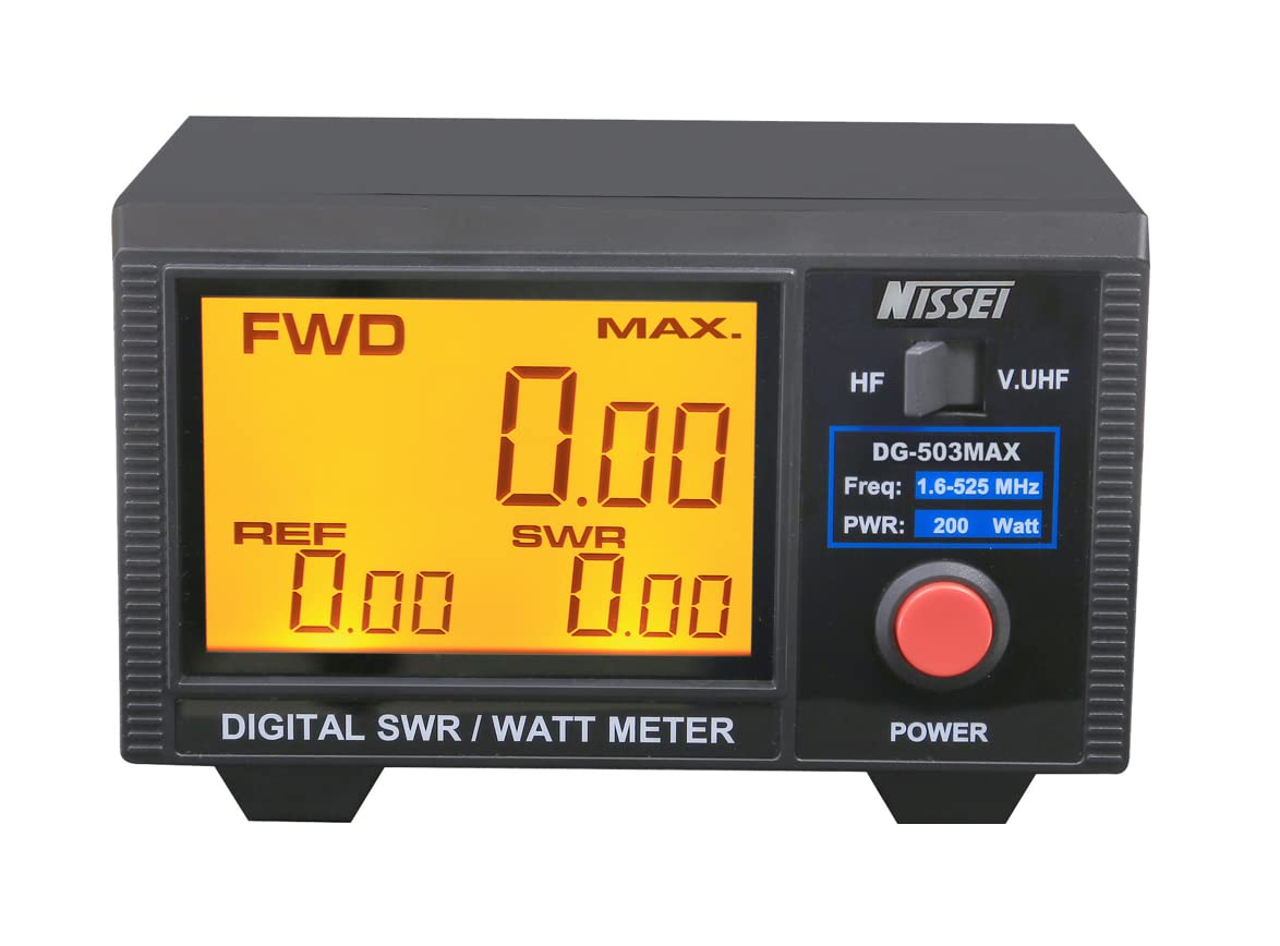 NISSEI DG-503 MAX Cyfrowy miernik Roe (SWR) i Moc - CW/FM/FDMA/DMR (TDMA)/Am/SSB (Pep)