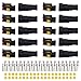 Produktbild ATPWONZ 10 Set 2 Poliger Stecker Steckverbinder Wasserdicht Schnellverbinder, IP67 Wasserdicht Stecker mit Kabelquerschnitt 0.3 mm² - 1 mm ² für für KFZ LKW Auto Kayak Boote Roller Motorrad