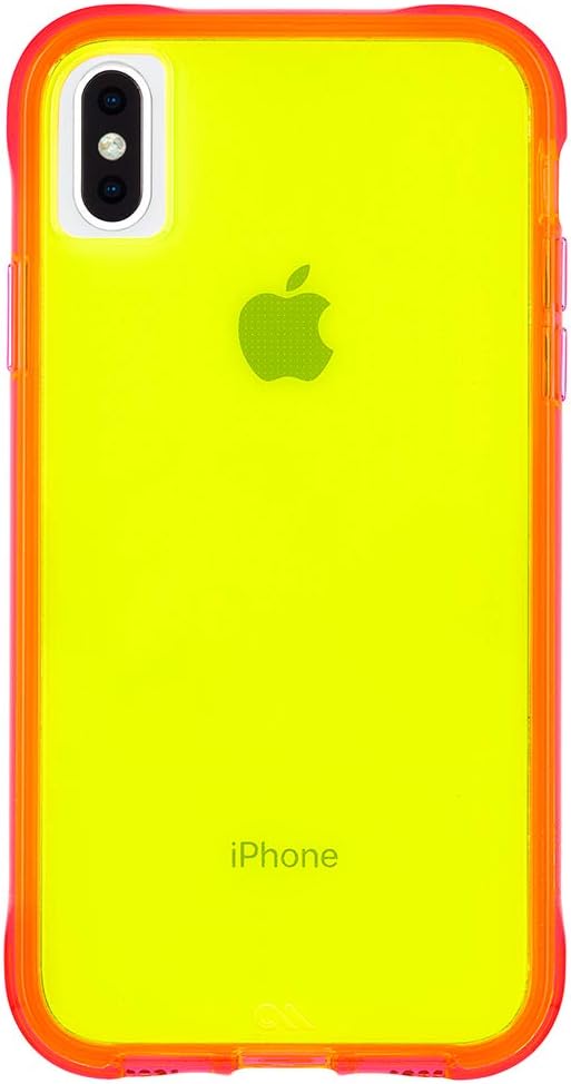 Case-Mate - iPhone XS Max Case - TOUGH - iPhone 6.5 - Green/Pink Neon