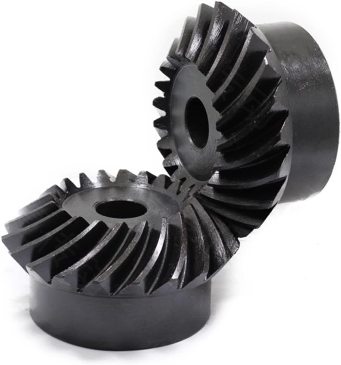 Spiralkegelrad, Schrägverzahnung, Getriebezahnrad, Ritzelspirale, 2M 20T, 10mm Loch, 43mm Durchmesser, Gehrungsschnecke, 2St
