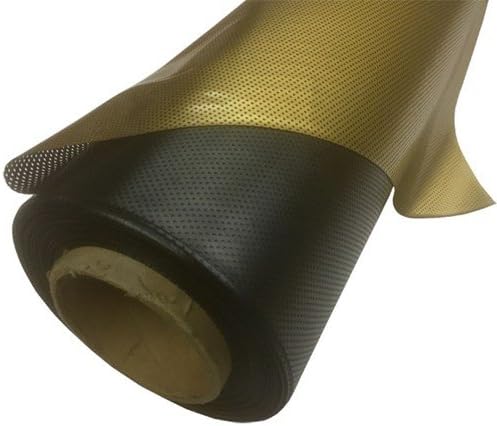 Miniatura 1 de Gordon Glass Co. Lámina gráfica perforada para ventana de 48" x 48" con matriz de puntos, color dorado